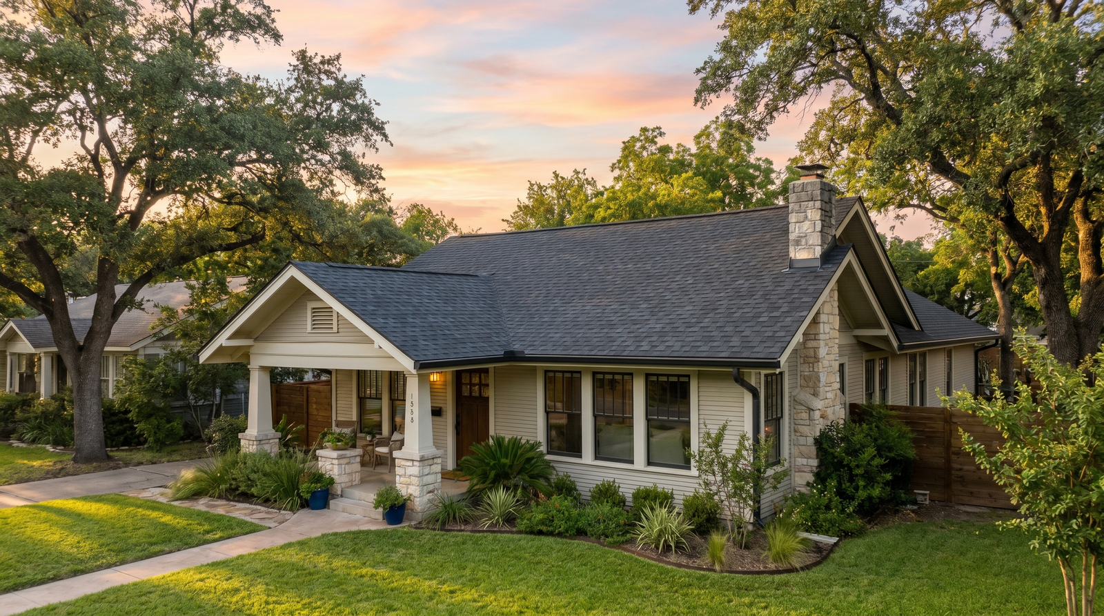 Restored Austin roof after professional replacement